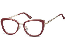Sunoptic MTR-99 Γυναικείος Σκελετός Γυαλιών Οράσεως Μεταλλικός Χρυσός Μπορντό