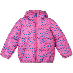 Stella McCartney Παιδικό Μπουφάν Χειμωνιάτικο Puffer Φούξια Navy Μπλε TX2B27-543BL