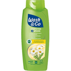 Wash & Go Φυτικό Σαμπουάν για Επανόρθωση 650ml