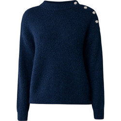 Mexx Γυναικεία Πλεκτή Μπλούζα Navy Μπλε TH09104036W