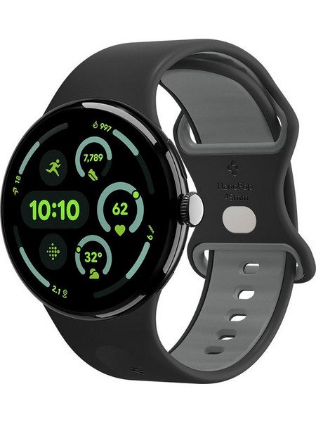 Spigen Nano Pop Λουράκι Σιλικόνης Black (Google Pixel Watch 4 / 3 45mm)