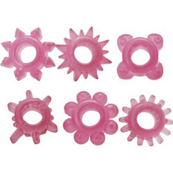 Toyz4lovers Timeless Super-Stretchy Cock Rings Σετ Ελαστικά Δαχτυλίδια Πέους Σιλικόνης Ροζ 6τμχ