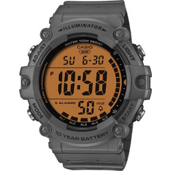 Casio Standard Ψηφιακό Ανδρικό Ρολόι Χρονογράφος με Γκρι Καουτσούκ Λουράκι AE-1500WHC-8AVEF