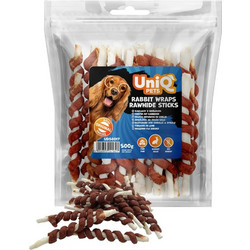 Uniq Pets Rabbit Wraps Rawhide Sticks 500gr 5519
