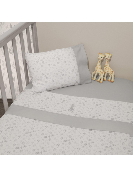 Sophie La Girafe Σετ Βρεφικά Σεντόνια Κούνιας Βαμβακερά με Λάστιχο 110x170 Des 507 3τμχ