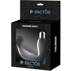 Toyz4lovers P-Factor Insider Ball Πρωκτικός Δονητής Ασύρματος 11cm Μαύρος