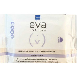 InterMed Eva Intima Biolact Maxi Size Disorders Μαντηλάκια Ευαίσθητης Περιοχής 10τμχ