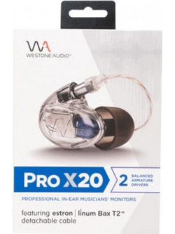 WESTONE Pro X20 Ακουστικά Ψείρες In-Ear Διαφανή