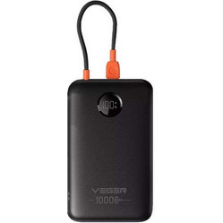 Veger W1189 Power Bank 10000mAh 22.5W με Θύρα USB-A & Θύρα USB-C Quick Charge 3.0 & Power Delivery Black