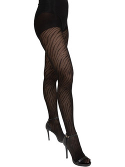 Linea D'Oro Καλσόν Animal Print Μαύρο 843-0004
