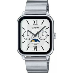 Casio Ανδρικό Ρολόι Χρονογράφος με Ασημί Μεταλλικό Μπρασελέ MTP-M305D-7A2VDF