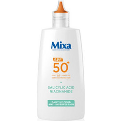 Mixa Salicylic Acid Niacimide Αντηλιακό Γαλάκτωμα Προσώπου Αντιγηραντικό Κατά των Πανάδων SPF50+ 40ml