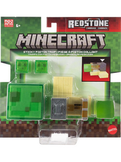 Mattel Minecraft Redstone Charged Sticky Piston Trap