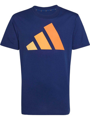 Adidas Tee 160 Παιδικό T-Shirt Κοντομάνικο Navy Μπλε Πορτοκαλί KD6047