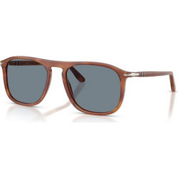 Persol PO3392S 96/56 Ανδρικά Γυαλιά Ηλίου Aviator Κοκάλινα Καφέ με Μπλε Φακό