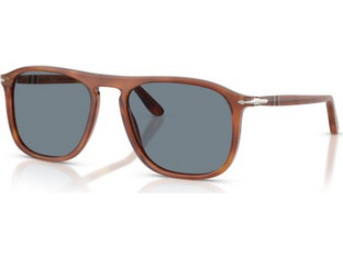 Persol PO3392S 96/56 Ανδρικά Γυαλιά Ηλίου Aviator Κοκάλινα Καφέ με Μπλε Φακό