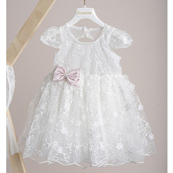 Piccolino Patricia Βαπτιστικό Φόρεμα 2τμχ DR25S160.IVORY