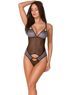 Avanua Carina Sexy Κορμάκι Brazil See Through Μαύρο Μπλε 5901721607965