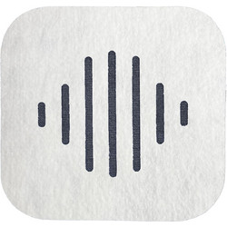 iZiSound Wave Ηχοαπορροφητικό Πάνελ 45x45x6.7cm 1τμχ Λευκό