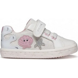 Geox Gisli Παιδικά Sneakers Λευκά Ροζ B651MB00954C0007