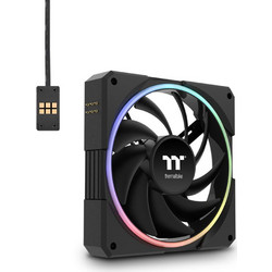 Thermaltake TS120 EX Case Fan 120mm RGB με Σύνδεση 3-Pin 4-Pin PWM 3τμχ Black