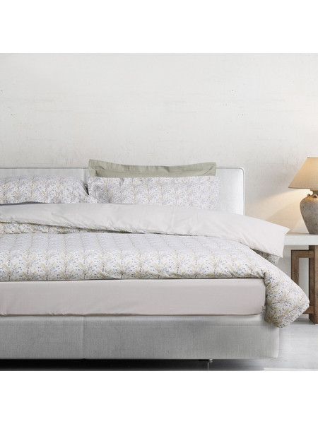 Das Home Σετ Σεντόνια Ημίδιπλα με Λάστιχο 120x200+35 Casual 5440 Blue Taupe