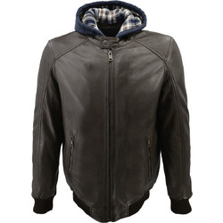Leather 100 Ανδρικό Μπουφάν Χειμωνιάτικο Δερμάτινο Σοκολατί 08-M-TREBUR