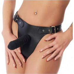 Rimba Adjustable Εσώρουχο Strap On με Dildo 17cm Μαύρο R7252