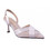 Laura Biagiotti Γόβες Slingback Δερμάτινες με Λεπτό Ψηλό Τακούνι Εκρού LB-9677-A
