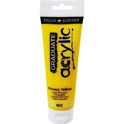 Daler-Rowney Graduate 603 Primary Yellow Ακρυλικό Χρώμα Ζωγραφικής 120ml
