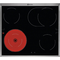Electrolux LRD64062XK Κεραμική Εστία Αυτόνομη με Λειτουργία Κλειδώματος 57.6x51.6cm