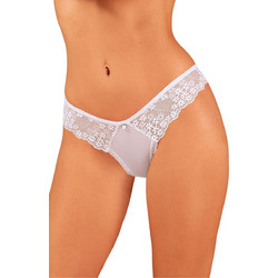 Obsessive Heavenlly Γυναικείο Sexy String με Δαντέλα Λευκό 5901688252710
