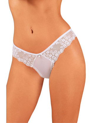 Obsessive Heavenlly Γυναικείο Sexy String με Δαντέλα Λευκό 5901688252710