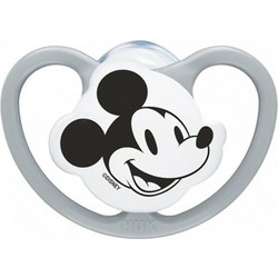 Nuk Perfect Match Air Disney Mickey Ορθοδοντική Πιπίλα Σιλικόνης 18-36m Γκρι