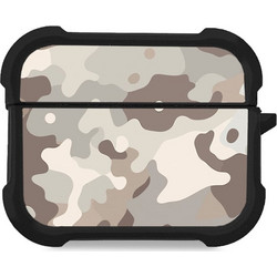 Sonique Camouflage Army Series Θήκη Σιλικόνης για Apple AirPods Pro 1 / 2 Μπεζ