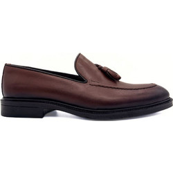 Hawkins Ανδρικά Μοκασίνια Loafers Δερμάτινα Καφέ MYB1441