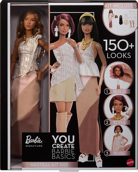 Mattel Barbie Signature You Create Barbie Basics Neutral Kit 001 ...