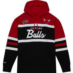 Mitchell & Ness Ανδρικό Αθλητικό Φούτερ με Κουκούλα Κόκκινο FPHD6293-CBUYYPPPRDBK
