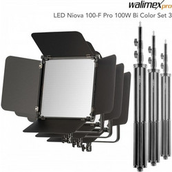 Walimex Pro Led Niova 100-F Bi Color Set3 100W