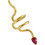 Emmanuela handcrafted for you Γυναικείο Σκουλαρίκι Cuff από Ασήμι 925 Επιχρυσωμένο με Ζιργκόν 8056GRR