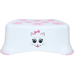 My Carry Potty Cat Βοηθητικό Σκαλοπάτι Μπάνιου Πλαστικό Αντιολισθητικό Λευκό MLSS-CA