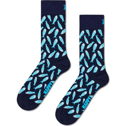 Happy Socks Sardine Ανδρικές Κάλτσες Ψηλές με Σχέδια Navy Μπλε P004485