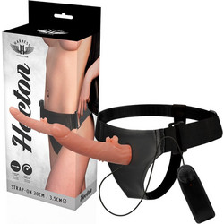 Harness Attraction Hector Harness Strap On με Dildo 20cm & Δόνηση Flesh D-224920