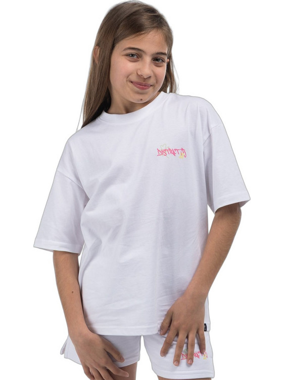 District75 Παιδικό T-Shirt Κοντομάνικο Λευκό 126KGSS-732-091