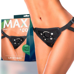 LateToBed Max & Co Alex Harness Strap On Μαύρο