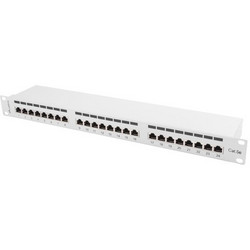 Lanberg PPS5-1024-S Ethernet Patch Panel Rack 1U 19" 24 Θυρών Cat.5e Shielded FTP
