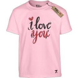 Takeposition I Love You Παιδικό T-Shirt Κοντομάνικο Ροζ 214-806-3090-22