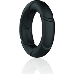 Guilty Toys Mighty Warrior C-Ring Ελαστικό Δαχτυλίδι Πέους Σιλικόνης Μαύρο