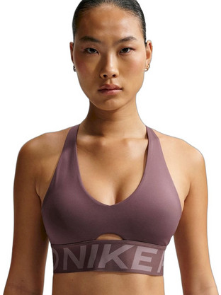 Nike Pro Sculpt Αθλητικό Μπουστάκι με Μέτρια Στήριξη & Αφαιρούμενη Ενίσχυση Καφέ IB9896-502