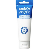 Carioca White Ακρυλικό Χρώμα Ζωγραφικής 75ml